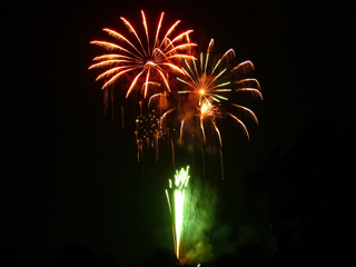 写真: 湖上祭の花火 2008 その3 (2008.8.1)
