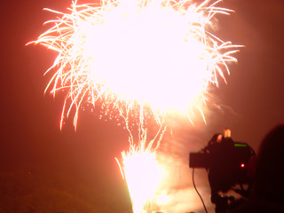 写真: 湖上祭の花火 2008 その4 (2008.8.1)