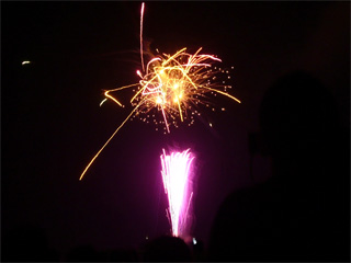 写真: 湖上祭の花火 2008 その8 (2008.8.1)