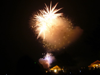 写真: 湖上祭の花火 2008 その10 (2008.8.1)